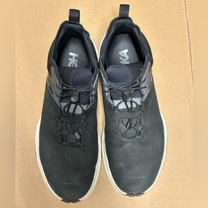 Hoka Men's Black and White Sneakers